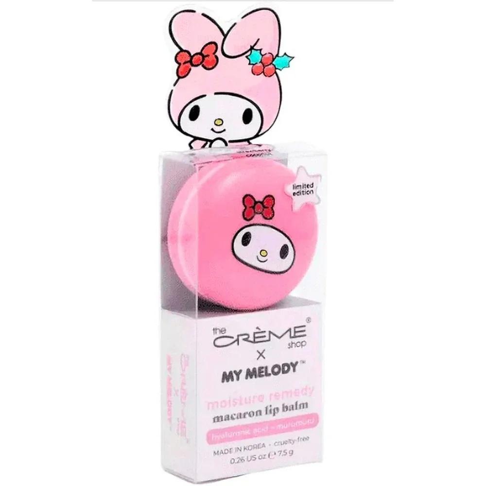The Creme Shop x My Melody Macaron Lip Balm Strawberry Coconut NEW